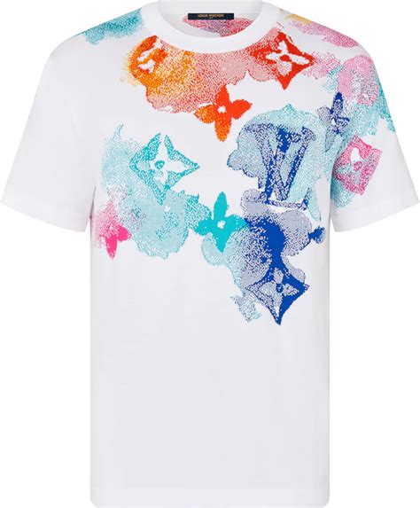 louis vuitton white monogram t shirt|Louis Vuitton gradient t shirt.